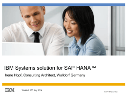 SAP HANA Overview