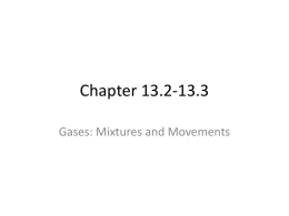 Chapter 14: The Behavior of Gases