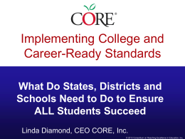 Implementing College and Career-Ready Standards