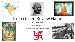 India Quizzo Review Game