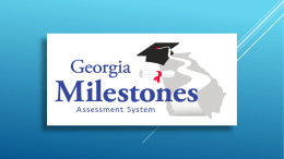 Georgia Milestones assessment system