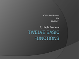 12 Basic Functions Powerpoint