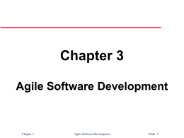 Chapter 3 Agile Software Development