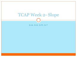 TCAP Week 2