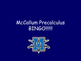 Name of one of the Four Principals at McCallum THIS