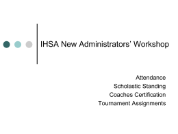 IHSA - Illinois High School Association