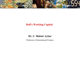 Dell*s Working Capital