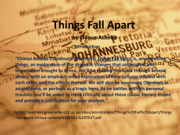Things_Fall_Apart_While_reading_project