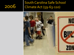 South Carolina Safe School Climate Act