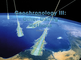 Chapter 4. Geochronology III: Cosmogenic and Fission Track Dating