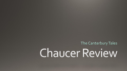 Chaucer Review - NordoniaEnglish12CP