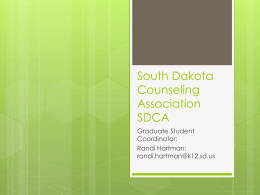 South Dakota Counseling Association SDCA