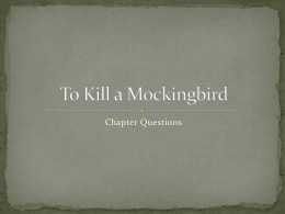 To Kill a Mockingbird - Greer Middle College