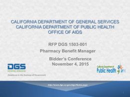 California department of general services
