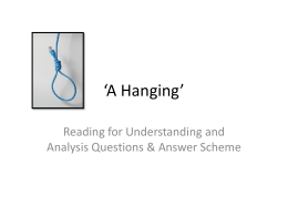 A Hanging - WordPress.com