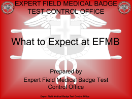 What to Expect at EFMB