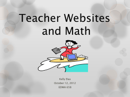 Teacher Websites - Kelly`s Portfolio
