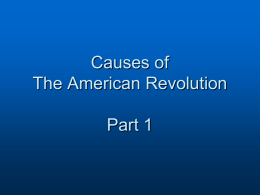 Mercantilism Causes of American Revolution Pt1