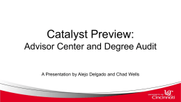 Advising Notes and Degree Audit Presentation PPT (8-10