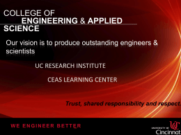 Graduate Studies - College of Engineering and Applied Science
