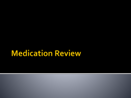 Dosage Calculation Review