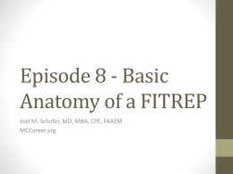 Basic Anatomy of a FITREP - Navy Medical Corps Career Blog