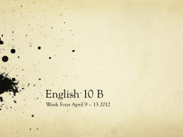 English 10 B - nmhsseyferth