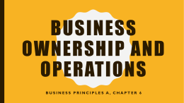 Chapter 6 Power Point-Ownership
