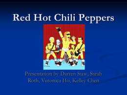 Influences by the Red Hot Chili Peppers