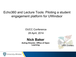 Lecture tools - University of Windsor