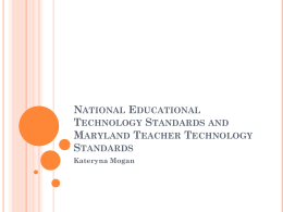 National Educational Technology Standards and