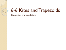 6-6 Kites and Trapezoids