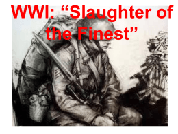 SS WH U12 Lesson WWI Slaughter of the Finest