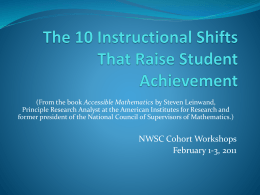 The 10 Instructional Shifts That Raise Student Achievment