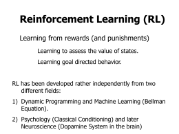 Reinforcement Learning - Third Institute of Physics