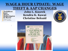 Wage and Hourly Updates PowerPoint