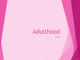 8. Adulthood - Shrewsbury Moodle