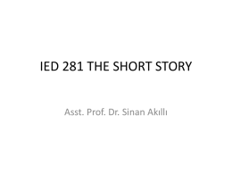 IED 281 (02) THE SHORT STORY 2012 FALL