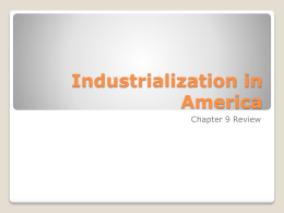 Industrialization in America