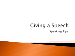 Speech PPT