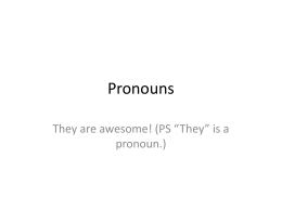 Pronouns - slittle10h