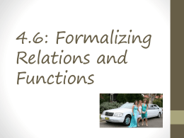 4.6: Formalizing Relations and Functions