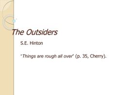 Outsiders Power Point
