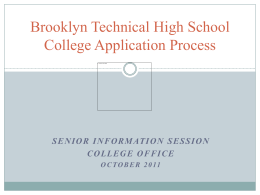PowerPoint - Brooklyn Technical High School