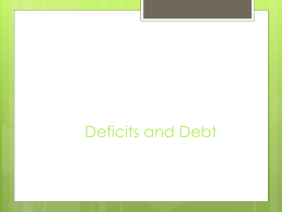 Chapter 6.2 Deficits and Debt Powerpoint