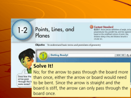 Points, Lines, and Planes Powerpoint