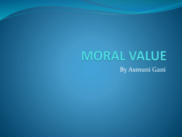 moral value - AryoBlackstar