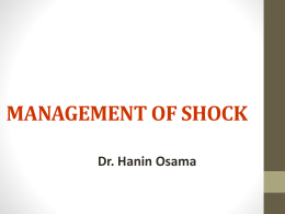 MANAGEMENT OF SHOCK - mcstmf