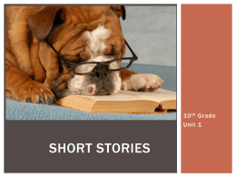 Short Stories Whole Unit