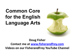 Doug Fisher PPT used for this webinar